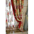 Made to order fancy valance curtain with flower patterns